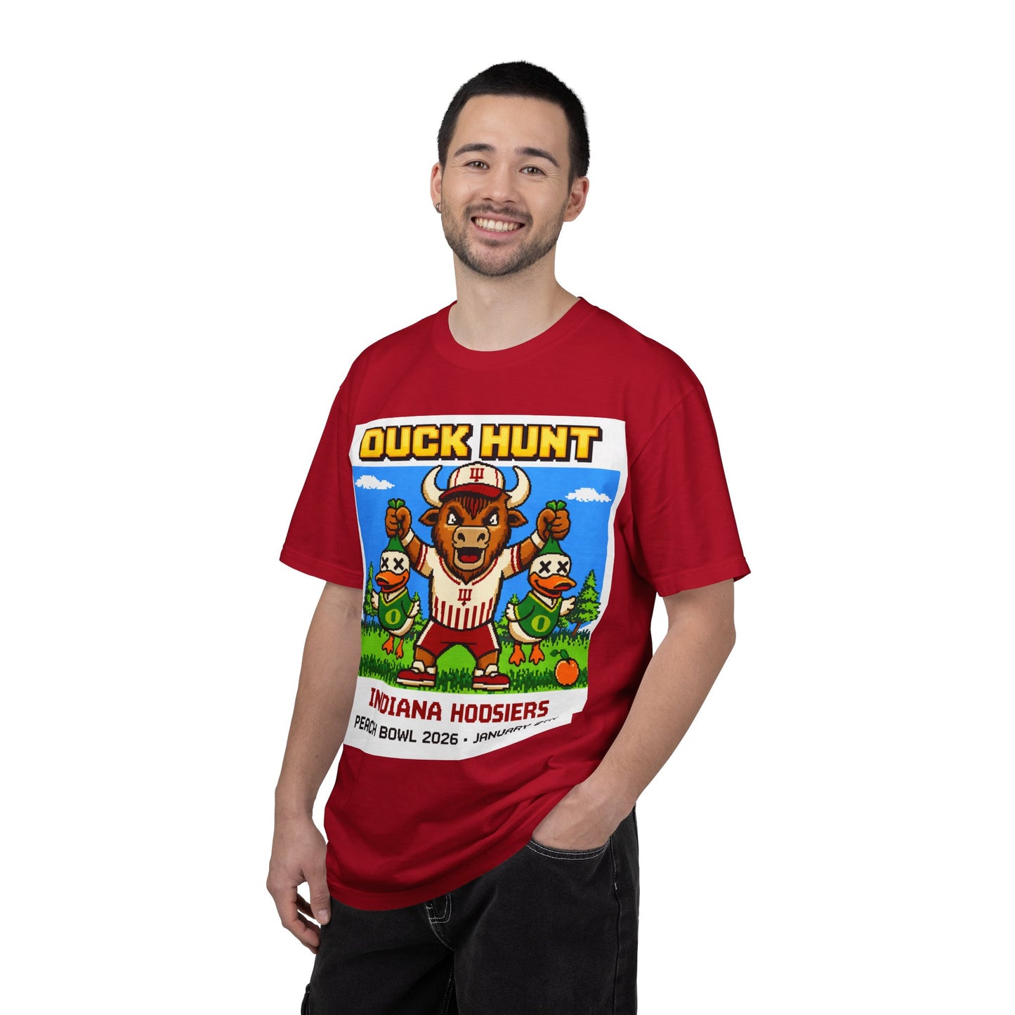 Duck Hunt Indiana Hoosiers Peach Bowl T-Shirt | Retro Video Game Football