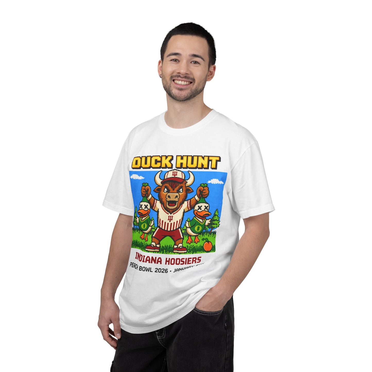 Duck Hunt Indiana Hoosiers Peach Bowl T-Shirt | Retro Video Game Football
