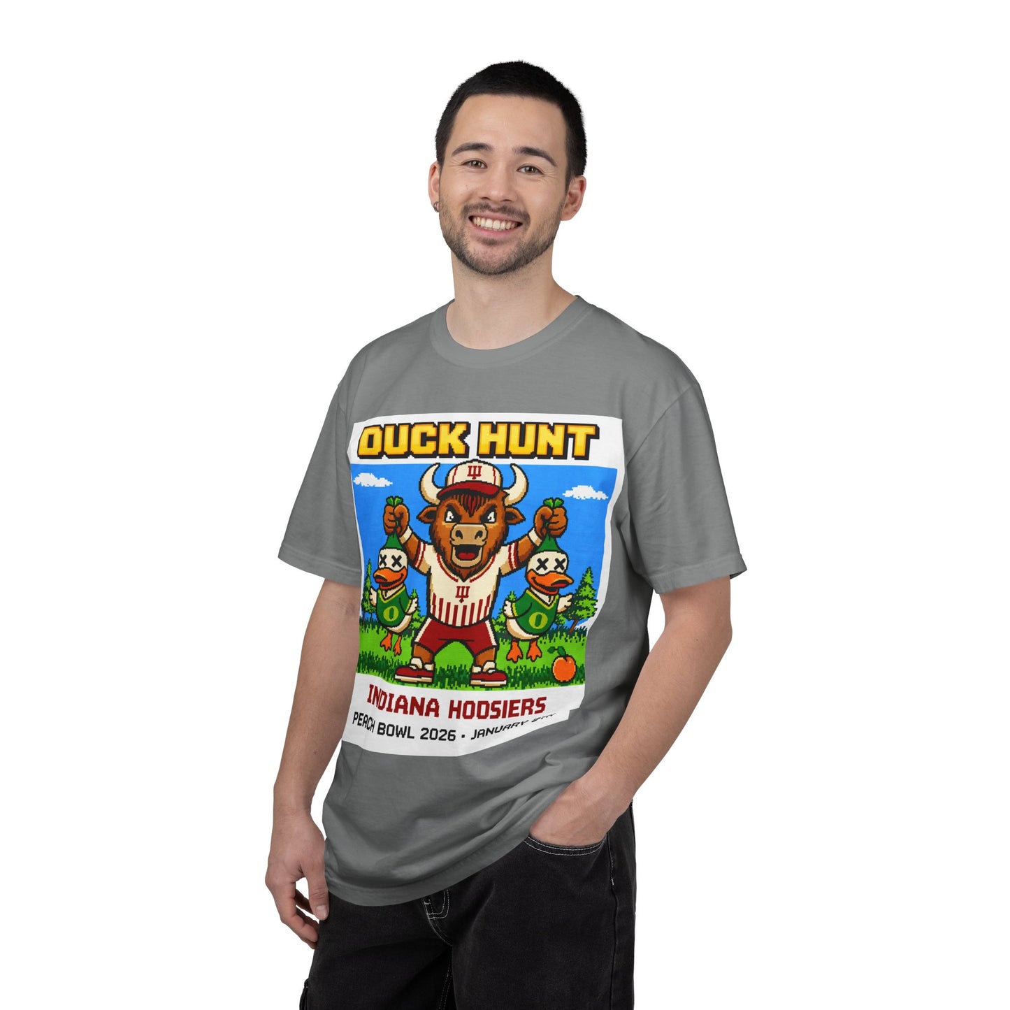 Duck Hunt Indiana Hoosiers Peach Bowl T-Shirt | Retro Video Game Football