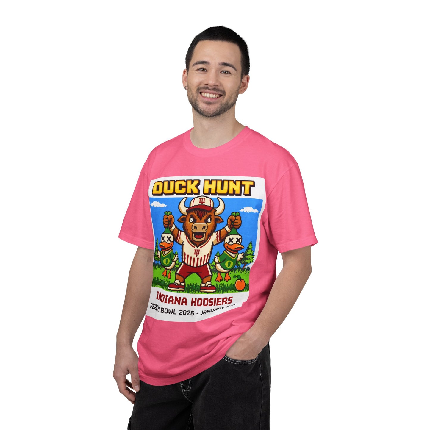 Duck Hunt Indiana Hoosiers Peach Bowl T-Shirt | Retro Video Game Football